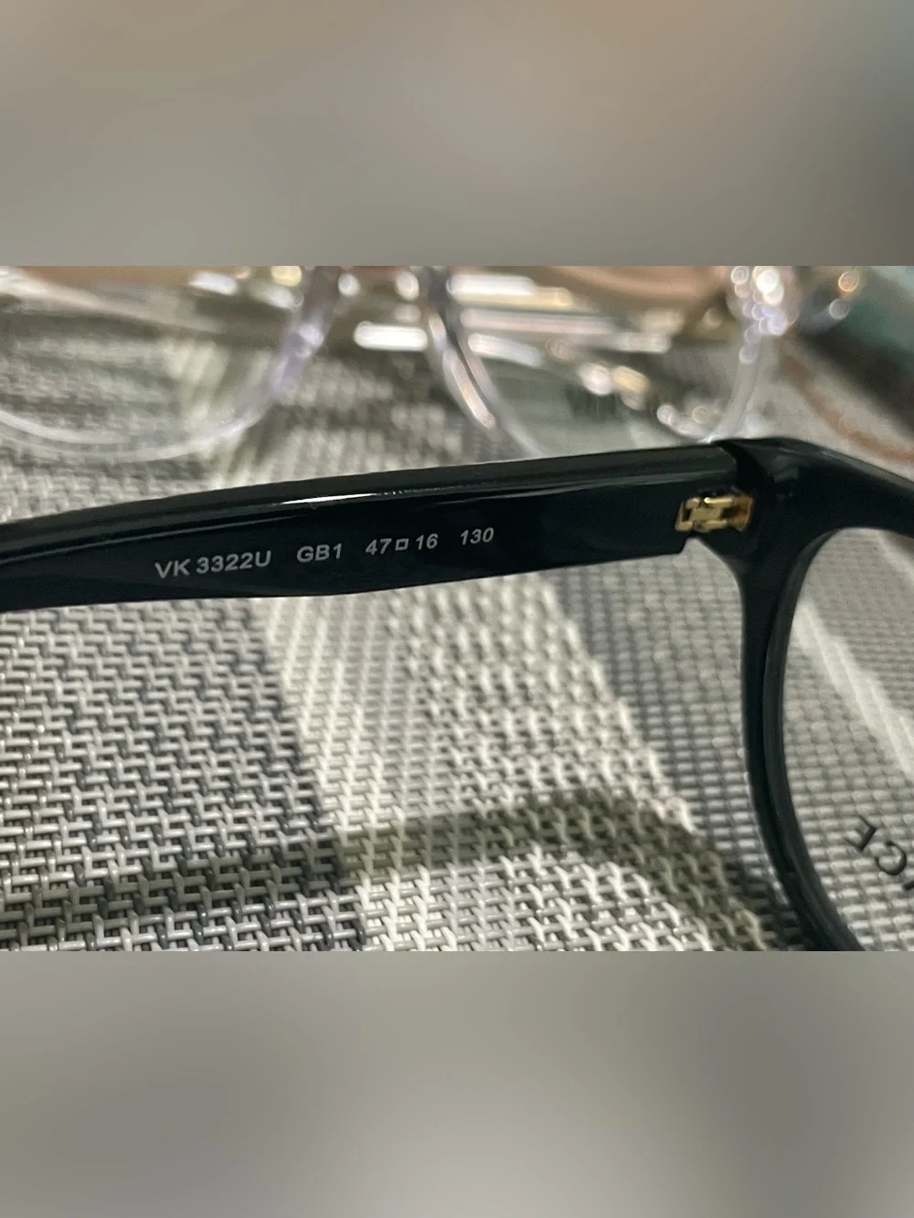 Versace Black Cat-Eye Optical Glasses - Picture 5 of 7